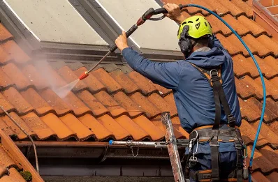 Démoussage et hydrofuge de toiture à Arbérats-Sillègue